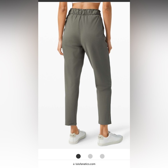 Lululemon Keep Moving Pant 7/8 High-Rise Grey Sage,Size 6 - Picture 2 of 5
